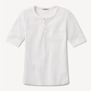 Buck Mason Heirloom Rib Base Henley Top Small